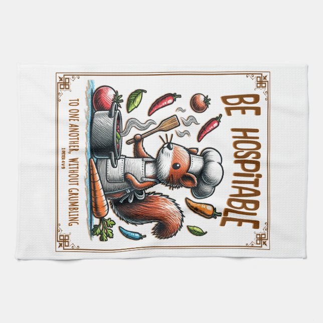 Linge De Cuisine Fun Christian Gift Tea Towel with Bible Verse (Horizontal)