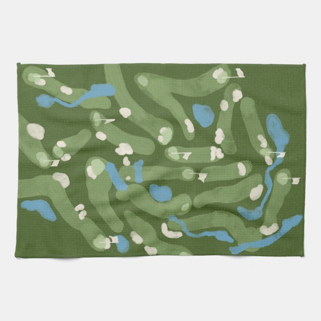 Linge De Cuisine Fun graphic golf course towel (Horizontal)