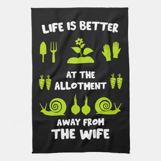 Linge De Cuisine Funny Allotissement jardinage (Vertical)