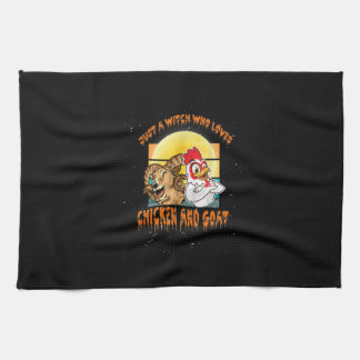 Linge De Cuisine Funny Chicken et Goat Halloween Costume Poison