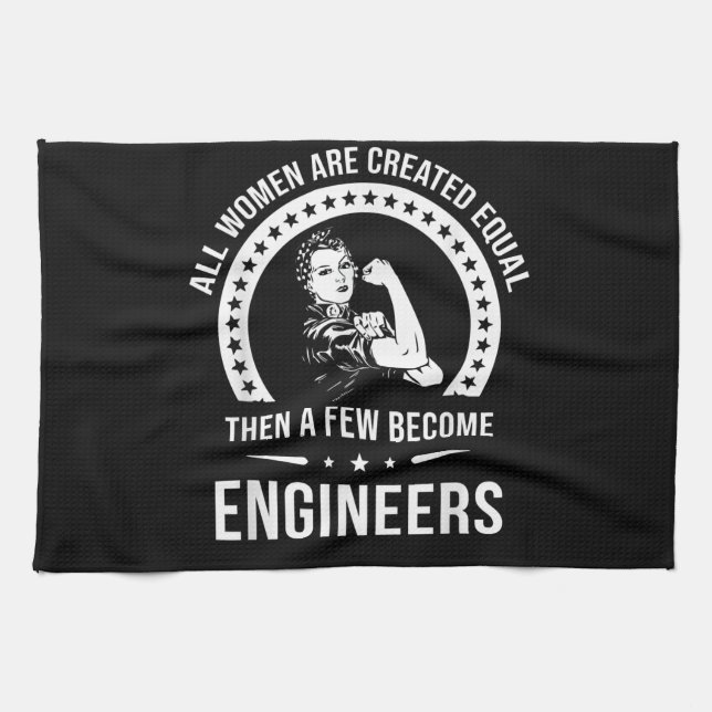 Linge De Cuisine Funny Engineer For All Women (Horizontal)
