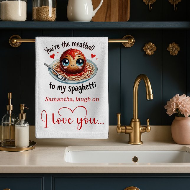 Linge De Cuisine Funny Food Valentine Kitchen Towel Love Gift (Funny Food Valentine Kitchen Towel Love Gift)