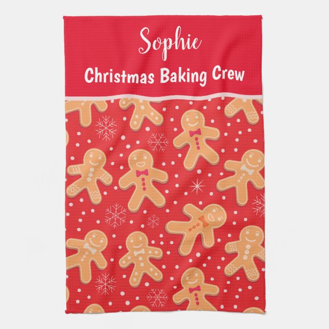 Linge De Cuisine Funny Gingerpain homme cookies personnalisés Bakin (Vertical)