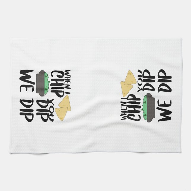 Linge De Cuisine Funny Guacamole When I Dip (Horizontal)