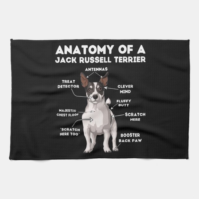 Linge De Cuisine Funny Jack Russell Terrier (Horizontal)