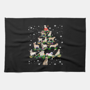 Linge De Cuisine Funny Labrador Retriever sapin de Noël T-shirt cla