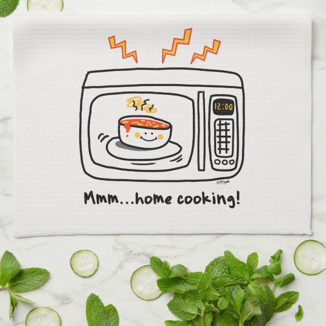 Linge De Cuisine Funny Microwave Home Cuisine (Plié)