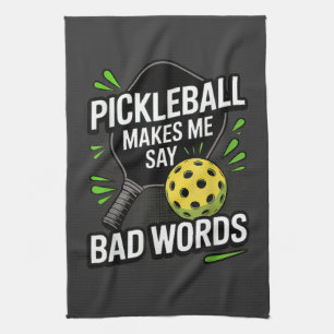 Linge De Cuisine Funny Pickleball Me Fait Dire Des Gros Mots