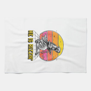 Linge De Cuisine Funny Reaper Scooter Vintage Sunset Conception de 