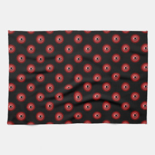 Linge De Cuisine Funny Red Black Evil Devil OEil Magique