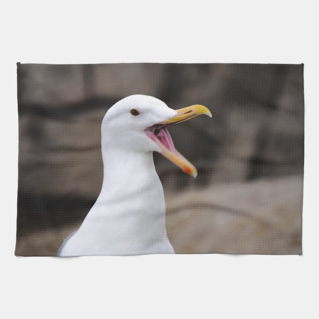 Linge De Cuisine FUNNY Seagull (Horizontal)