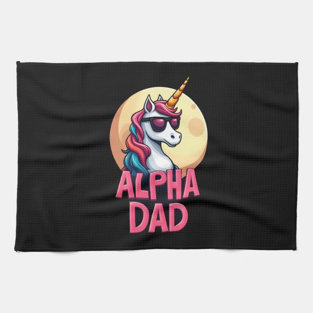 Linge De Cuisine Funny Unicorn Dad Laufey Men Father's Day Christma (Horizontal)