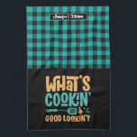 Linge De Cuisine Funny What's Cuisine Good Look Personnalisé<br><div class="desc">Drôle et serviette de cuisine cool pour rendre la cuisine plus amusante. Cadeau personnalisé pour la famille et les amis qui aiment la cuisine, la cuisson et essayer une nouvelle recette dans la cuisine. Customisez le libellé qui convient à votre occasion. Vous pouvez utiliser l'outil de conception pour modifier davantage...</div>