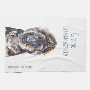 Linge De Cuisine G est pour le berger allemand