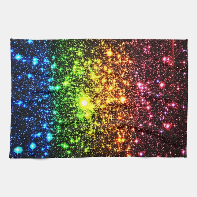 Linge De Cuisine Galaxie arc-en-ciel (Horizontal)