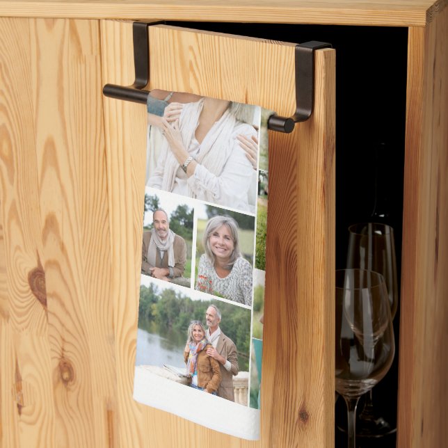 Linge De Cuisine Galerie Familiale Collage Photo 31 Photo Blanc (Pliage en tiers)