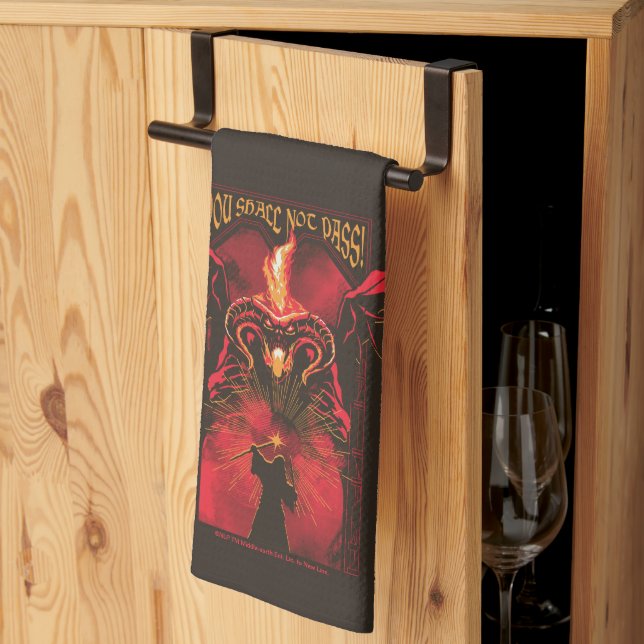 Linge De Cuisine GANDALF™ contre Balrog "Vous ne passerez pas" Grap (Pliage en tiers)
