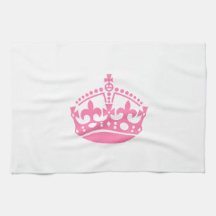 Linge De Cuisine Gardez calme couronne rose de victoire