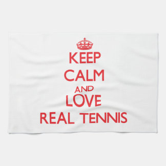 Linge De Cuisine Gardez le calme et aimez le vrai tennis
