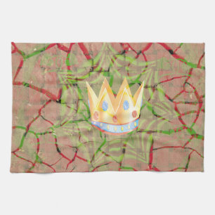 Linge De Cuisine Gardez-le simple : Cracked Earth Royal Clarity Art