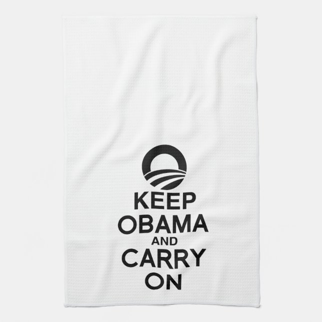LINGE DE CUISINE GARDEZ OBAMA ET CONTINUEZ - .PNG (Vertical)