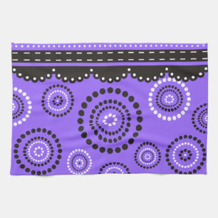Linge De Cuisine Garland ARTdeco noir blanc + votre couleur de dos
