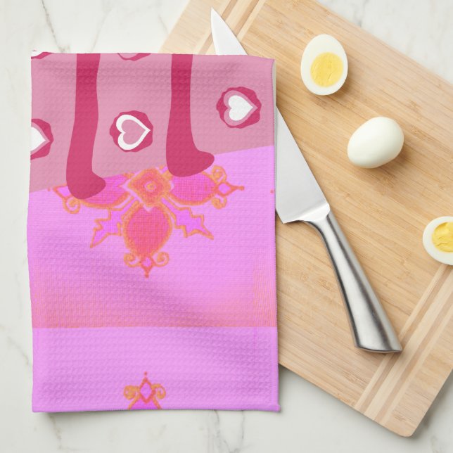 Linge De Cuisine Gâteau d'anniversaire floral pour elle / Filles Ar (Quart Plié)