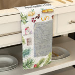 Linge De Cuisine Gâteau de Noël | Recette Heirloom Tea Towers<br><div class="desc">Pour un cadeau unique, faites cuire un lot de gâteries directement à partir d'une des recettes précieuses de grand-mère, et un cadeau avec une serviette de thé héritée imprimée avec la même recette. Transformez les recettes manuscrites de votre mère, de votre grand-mère ou de vos tantes en serviettes de thé...</div>