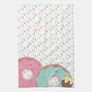 Linge De Cuisine Gâteau Pop Trois Donuts Glaçage Friandises Sprinkl