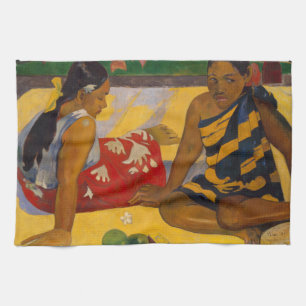 Linge De Cuisine Gauguin Polynésie Française Tahiti Femmes Peinture