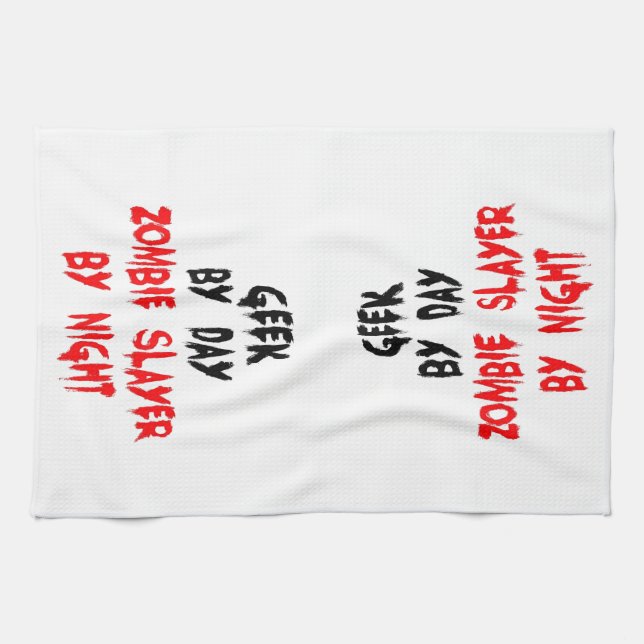 Linge De Cuisine Geek Zombie Slayer (Horizontal)