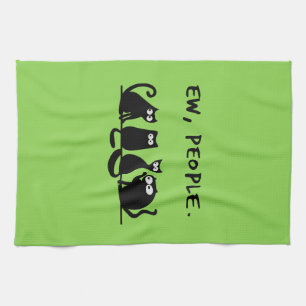 Linge De Cuisine Gens dégoûtants chats noirs drôles miaou