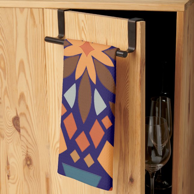 Linge De Cuisine Geometric Harmony (Pliage en tiers)