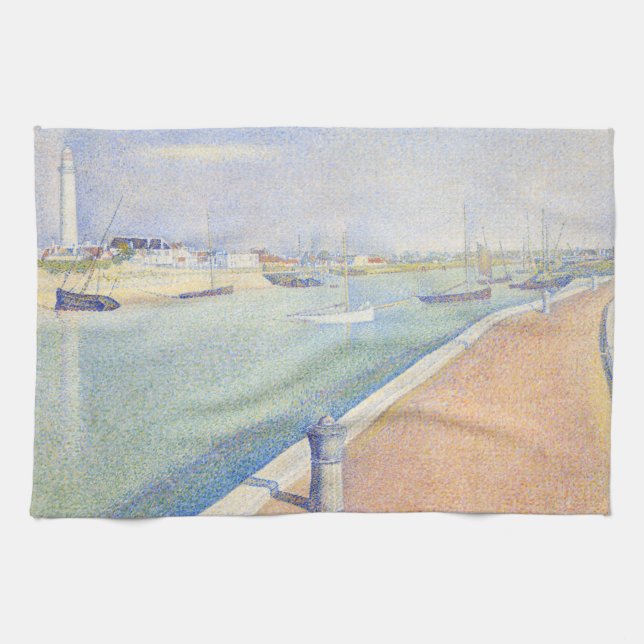 Linge De Cuisine Georges Seurat - Le chenal des cimes (Horizontal)