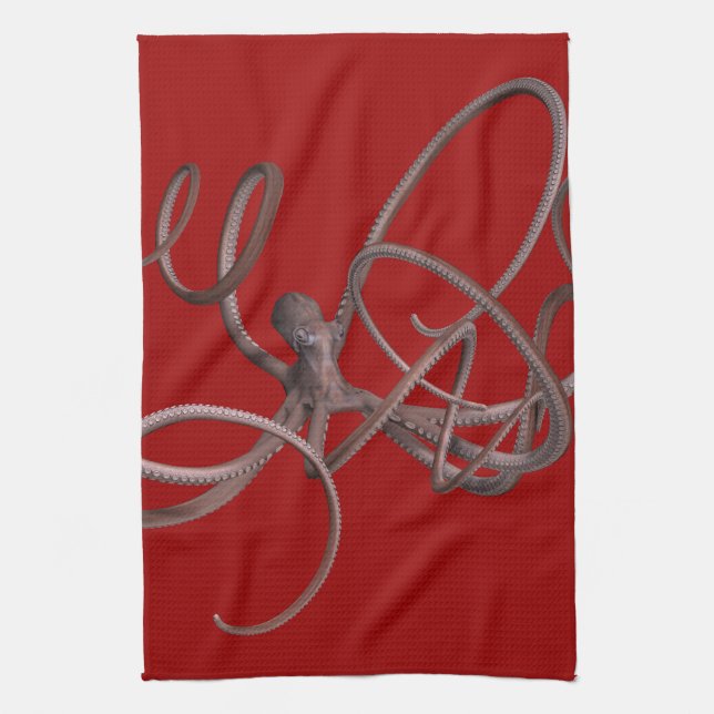 Linge De Cuisine Giant Kraken (Vertical)