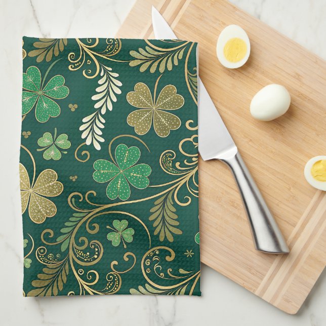 Linge De Cuisine Gilded Clover Flourish (Quart Plié)