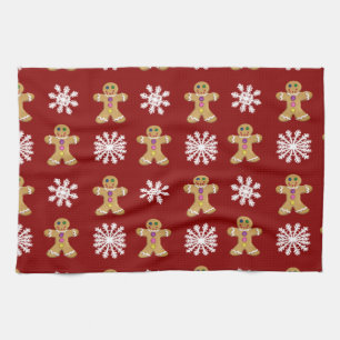 Linge De Cuisine Gingembre et neige