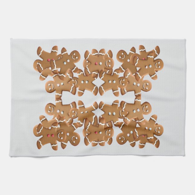 Linge De Cuisine Gingerbread Man Christmas Cookie Holiday Baking  (Horizontal)