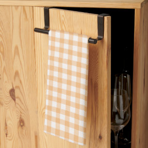 Linge De Cuisine Gingham à carreaux imparfait rustique de la ferme 