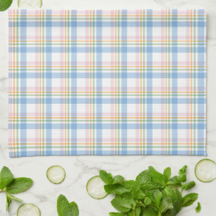 Linge De Cuisine Gingham Pastel Moderne