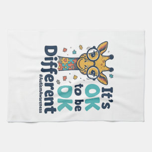 Linge De Cuisine Girafe de sensibilisation à l'autisme Il est OK d'