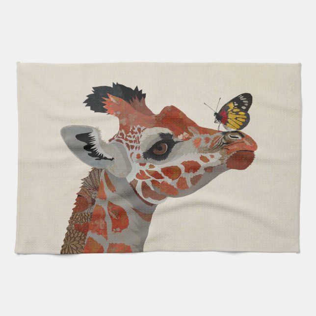 LINGE DE CUISINE GIRAFFE & BUTTERFLY (Horizontal)