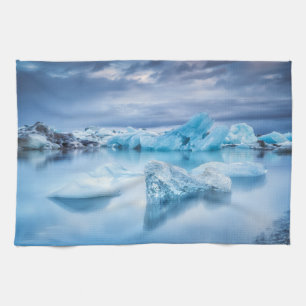 Linge De Cuisine Glace et neige Lagune Jokulsarlon, Islande