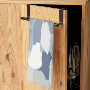 Linge De Cuisine Glacier bleu Motif