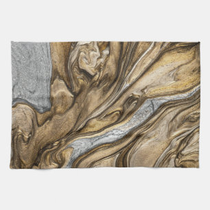 Linge De Cuisine glamour 001 couleurs marron liquide