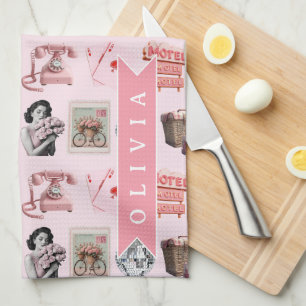 Linge De Cuisine Glamour Personnalisé Pin-Up Vieil Hollywood Rétro