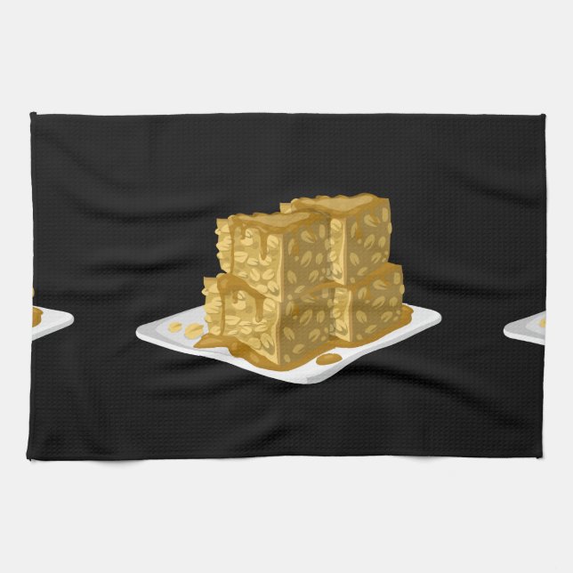 Linge De Cuisine Glitch Food avoine gâteau (Horizontal)