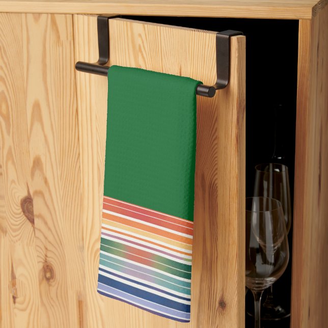 Linge De Cuisine Glorious Rainbow Stripes (Pliage en tiers)
