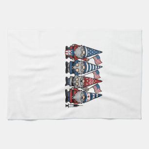 Linge De Cuisine Gnome Infirmière Patriotique Gravure Vintage Vecto