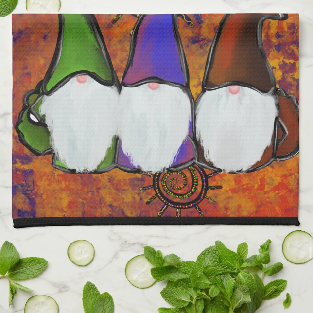 LINGE DE CUISINE  GNOMES          (Plié)